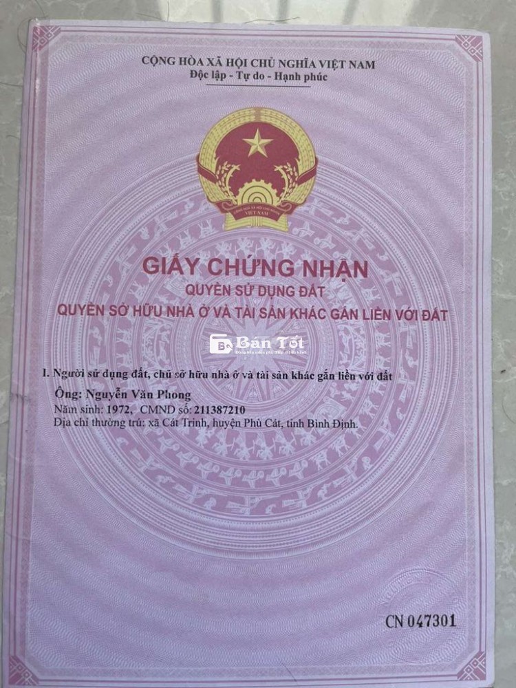 BÁN ĐẤT THỔ CƯ HẺM XE TẢI XÃ TÂN KIÊN BÌNH CHÁNH