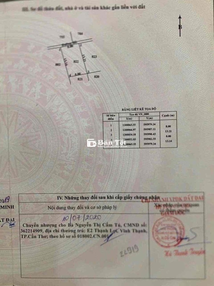 BÁN ĐẤT 1/ KÊNH NHÀ VUÔNG BÌNH MỸ, CỦ CHI