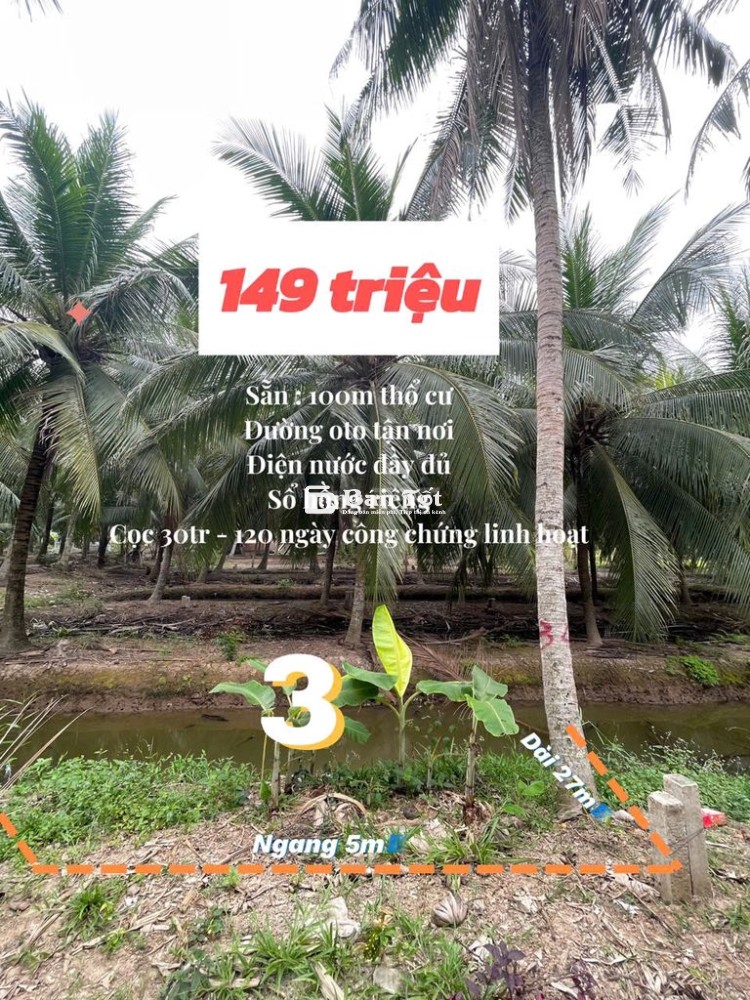 140m2 ĐẤT Ở NÔNG THÔN GIÁ SIÊU HẤP DẪN - TIỀN GIANG