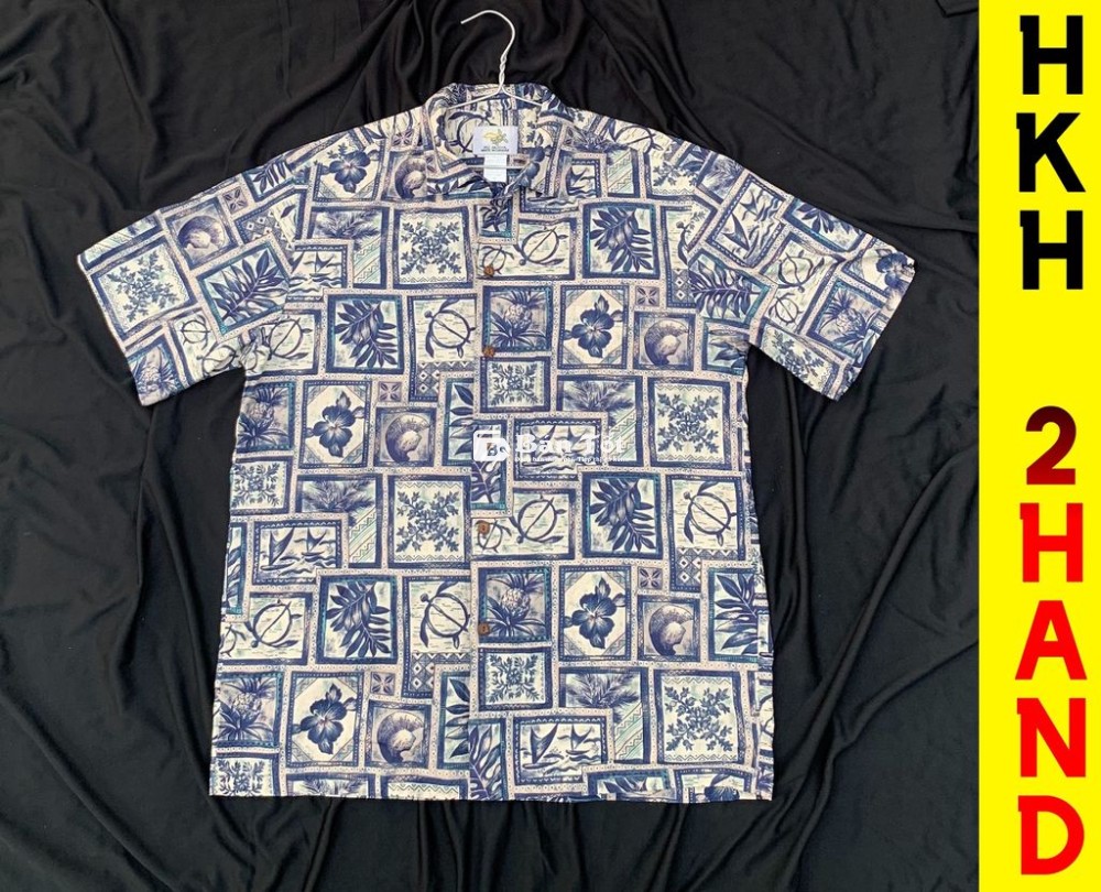 Áo sơmi nam Hawaii made in USA phối kiểu, 75-82kg