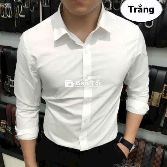 Áo sơ mi nam vải giãn chéo