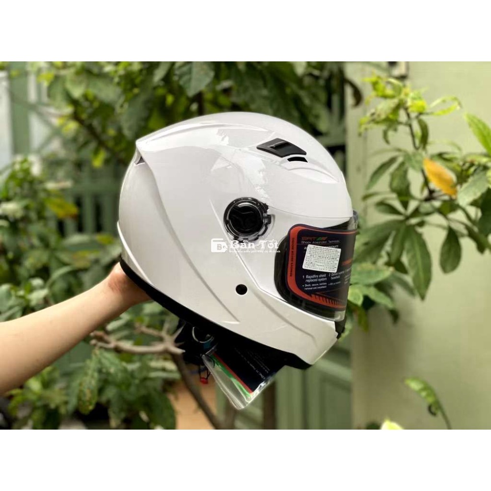 1 cặp nón fullface agu trắng đen