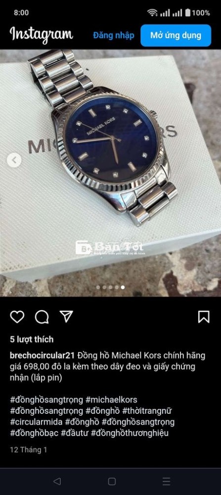 THANH LÝ RẺ LẠI ĐỒNG HỒ CHÍNH HÃNG MICHAEL KORS
