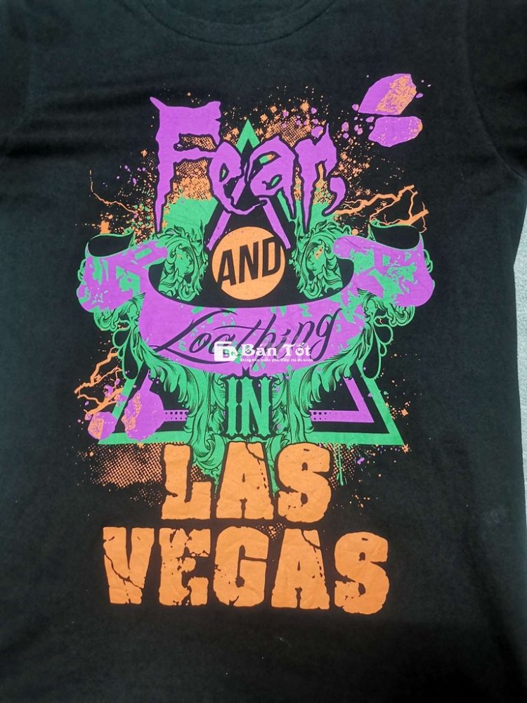 Áo thun Fear and Lasvegas U.SMadeBigLogoCS form M