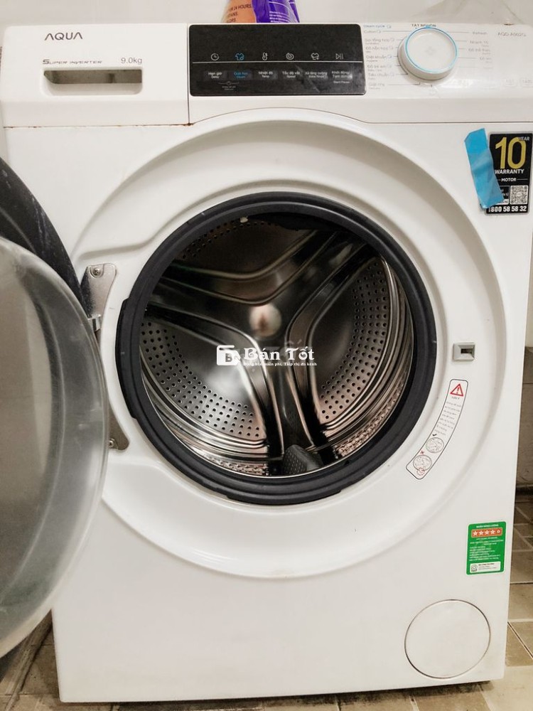 Dọn Nhà Cần Bán Máy Giặt Aqua 9.0kg Cửa Trước, Sử Dụng Gần 2 Năm  