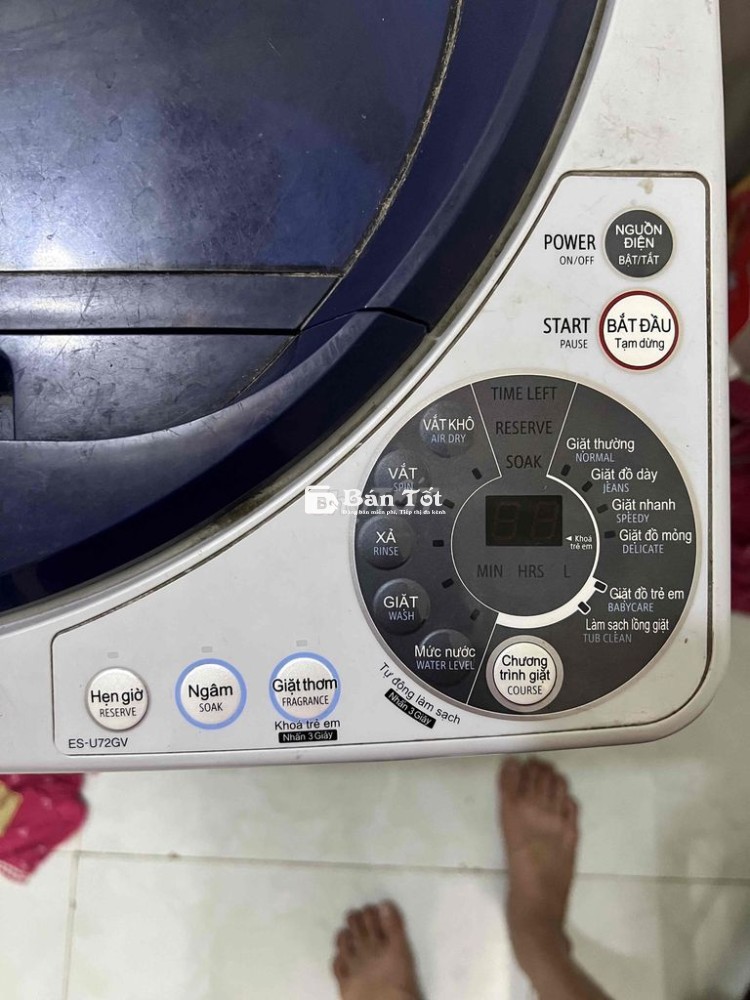 Máy giặt Sharp 7,2kg cửa trên - 1.5 triệu