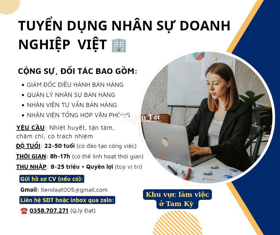 Tuyển dụng Tam Kỳ, Quảng Nam