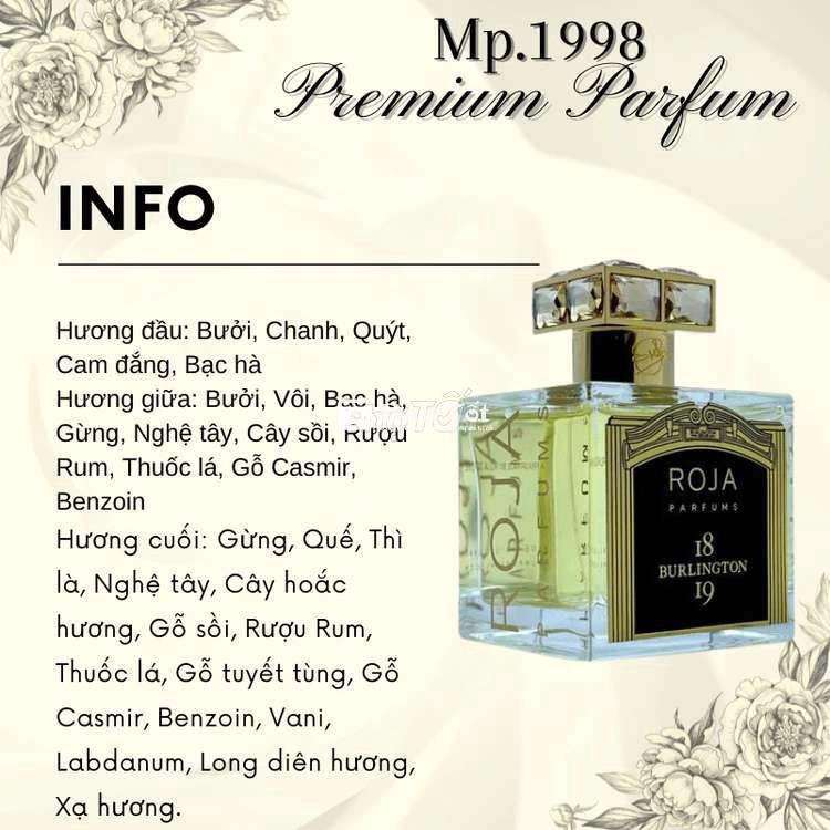 Nước hoa GOJA Burlington 1819 100ml