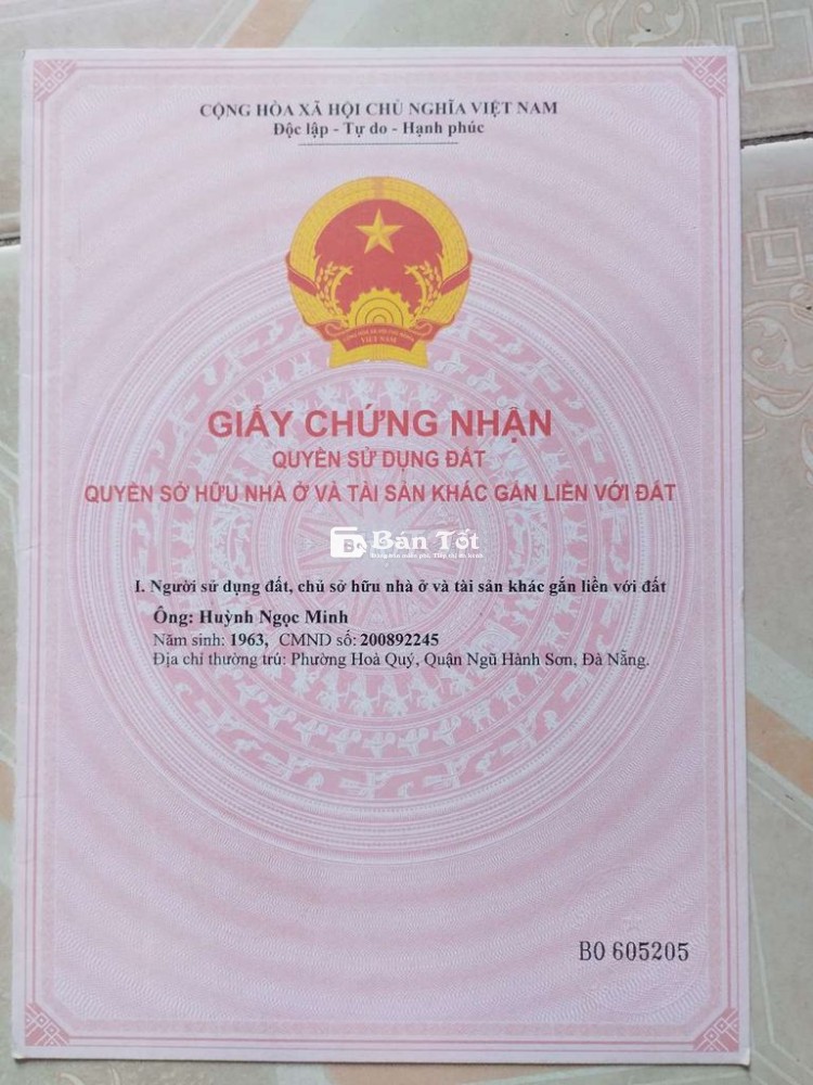 Đất ở diện tích 146 m2. Đường bình kỳ Đà Nẵng. Đất chính chủ