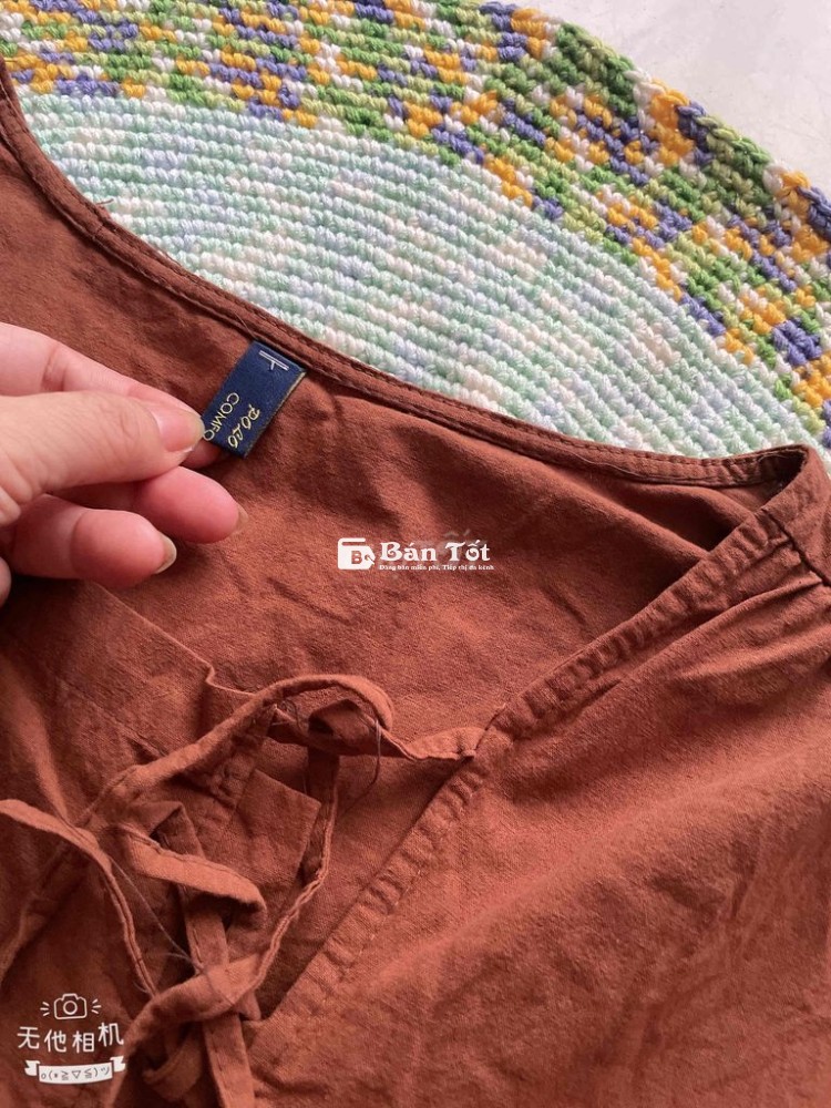 áo kiểu nữ size L vải đũi