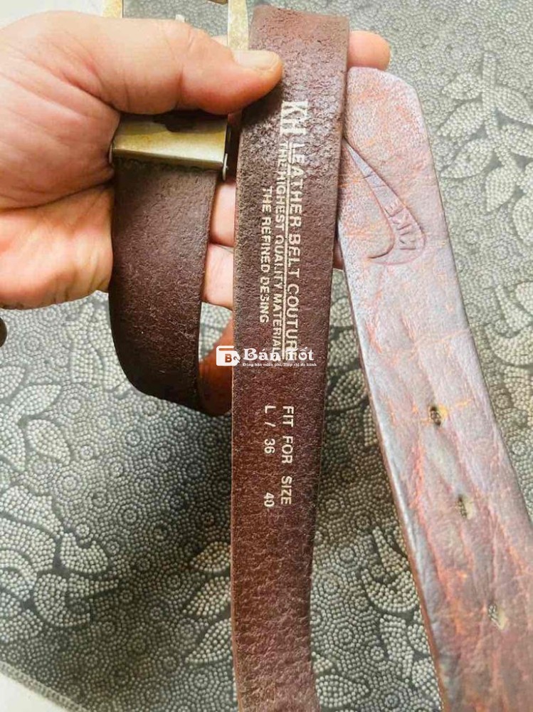 Nịt da bò dày Nike Germany, 3* 110cm -250k