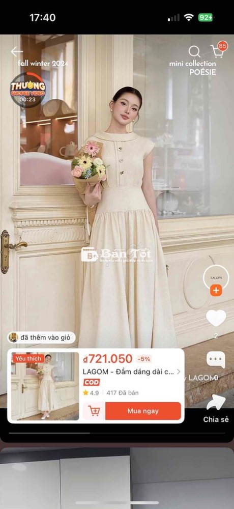 Pass đầm size M