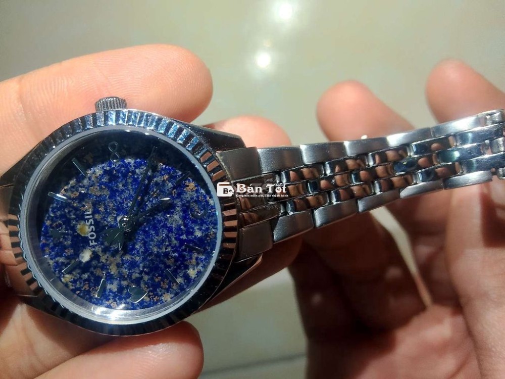 Đồng hồ nữ hiệu Fossil _ Mặt xanh biển