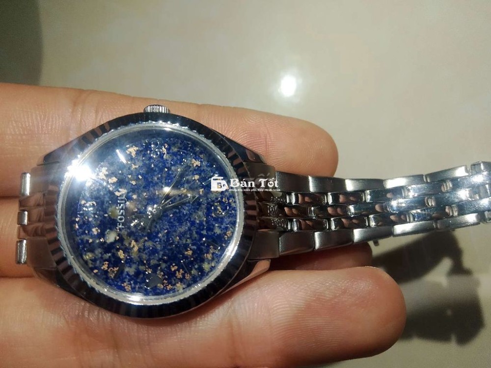 Đồng hồ nữ hiệu Fossil _ Mặt xanh biển