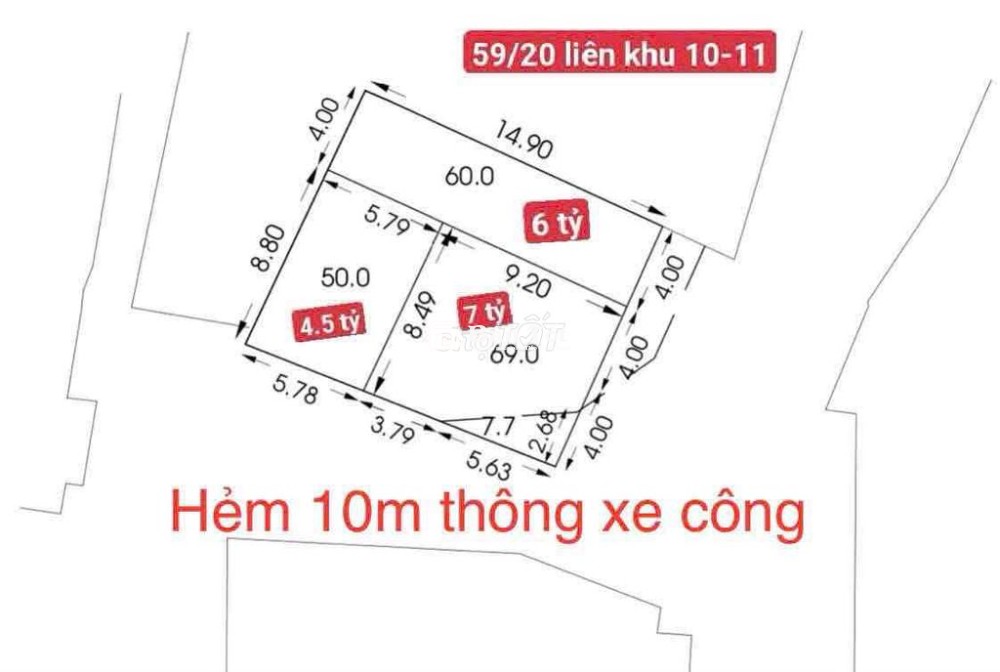 Chủ gửi bán lô đất sạch đẹp Đ𝐢̣𝐚 𝐜𝐡𝐢̉ : 59 Đường Lk10-11 thông