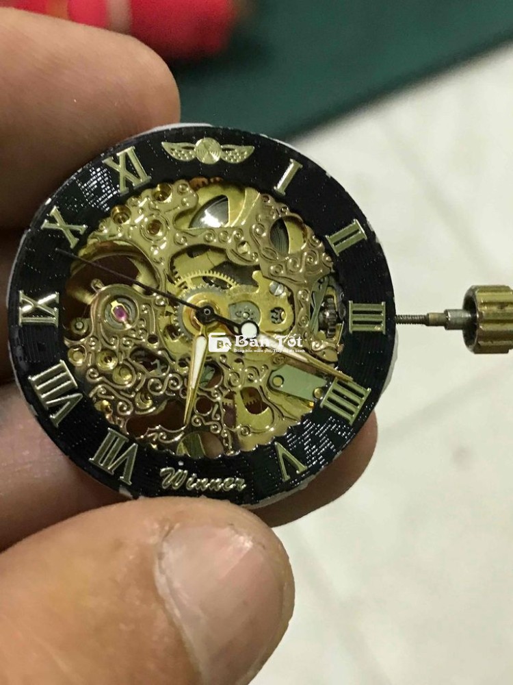 Cục máy cót vàng lộ cơ 32 mm chạy tốt
