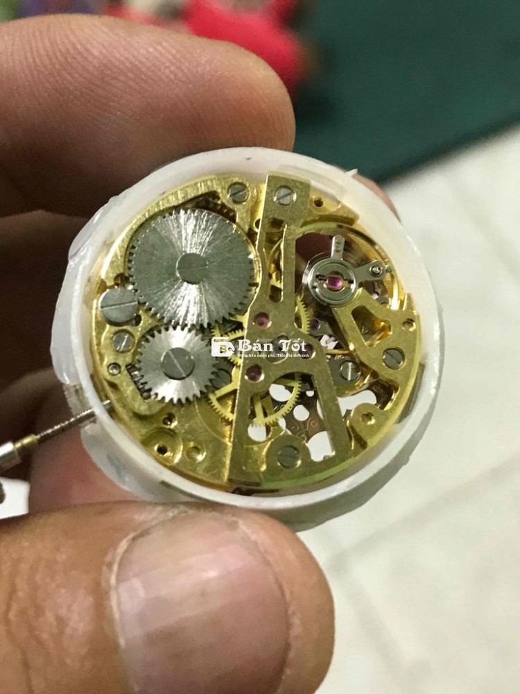 Cục máy cót vàng lộ cơ 32 mm chạy tốt