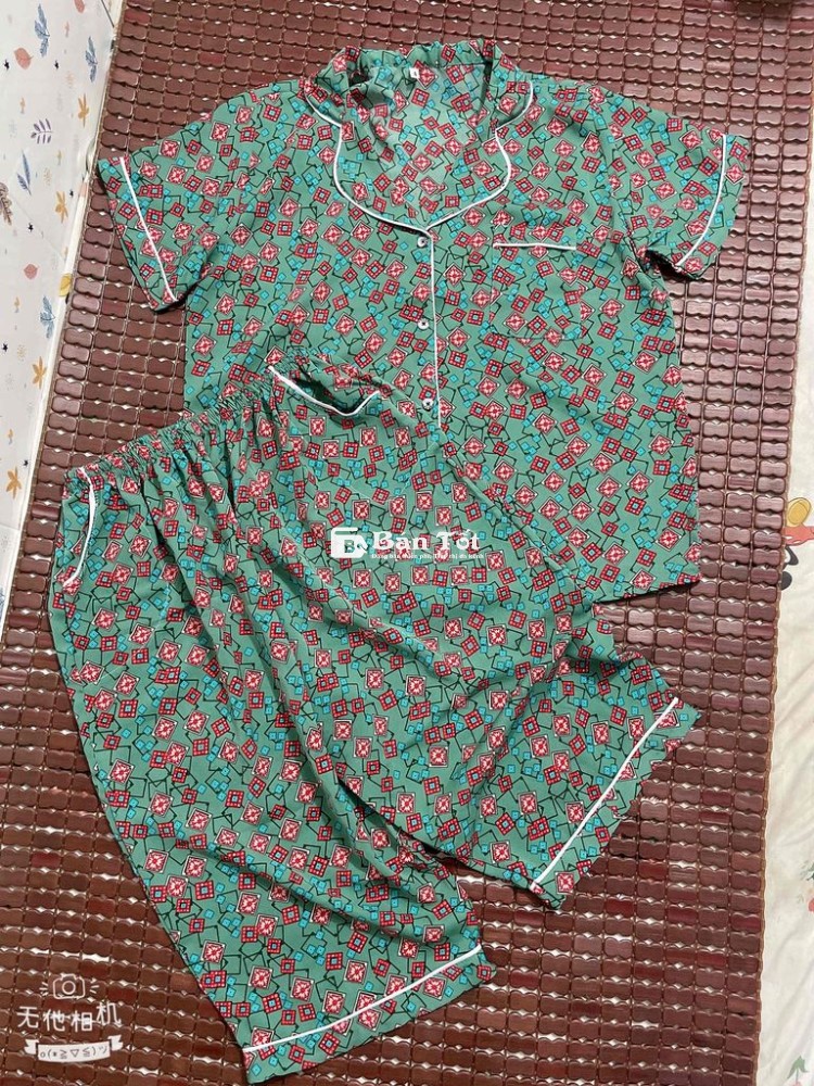 sét pijama lụa xịn size 50/56 kg