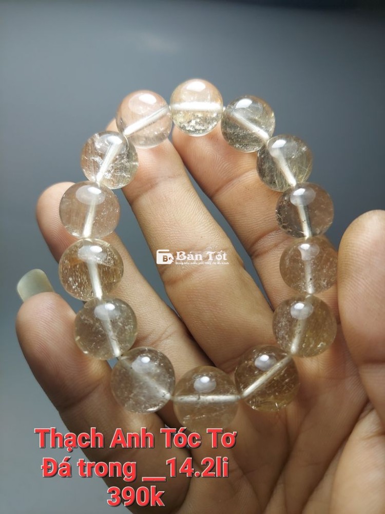 Vòng tay đá thạch anh tóc tơ tự nhiên 31