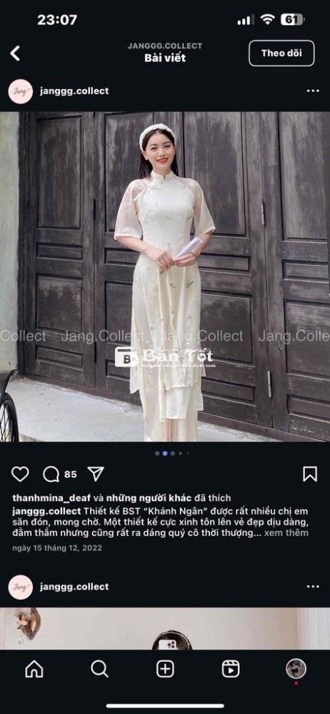 Pass áo dài 1 lần mặc size S, màu da