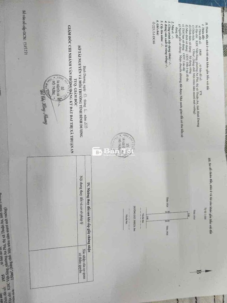 cần bán căn nhà 1 trệt 1 lầu nhà nguyên can tại kdc vietsing