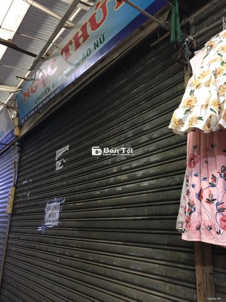 Cho thuê sạp đôi chợ Phạm Văn Hai Khu Mua Sắm Quần Áo  (3 X 1.5 m2)