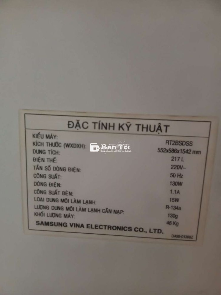Bán Tủ Lạnh Samsung Đang sử dụng