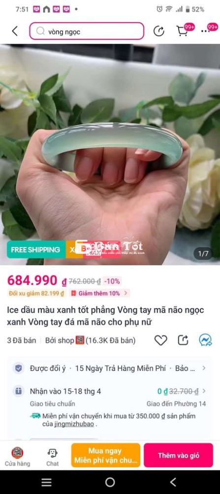 Thanh lý vòng mã não tự nhiên