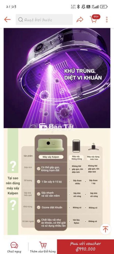 Thanh lý máy sấy quần áo treo tường như hình