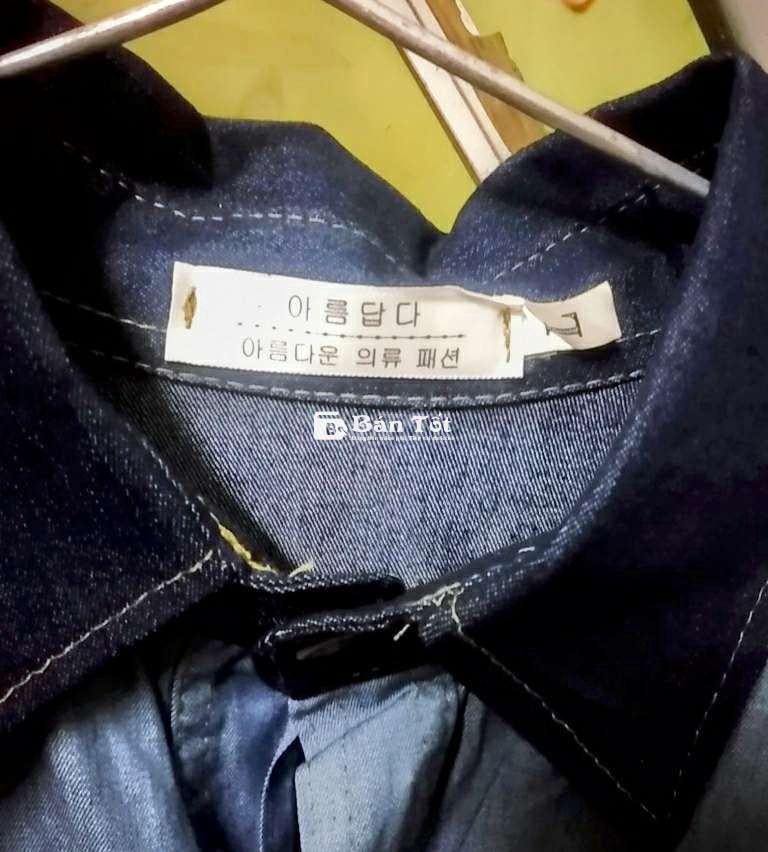 🇰🇷 Sơ-mi Jean Korea nam nữ còn mới nguyên,có đổi