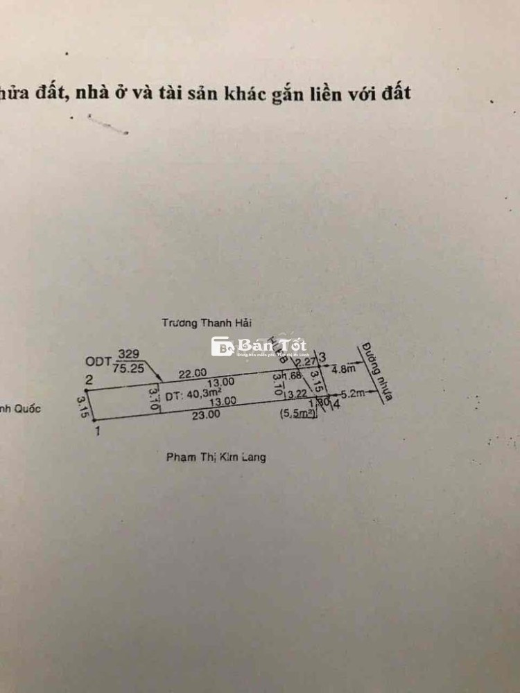 Nhà trệt lầu hẻm YERSIN gần Ngã 6 đường nhựa chỉ 3ti650