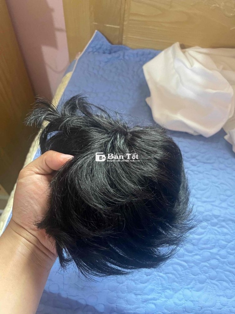 tóc giả nam làm từ 100% tóc thật thanh lý