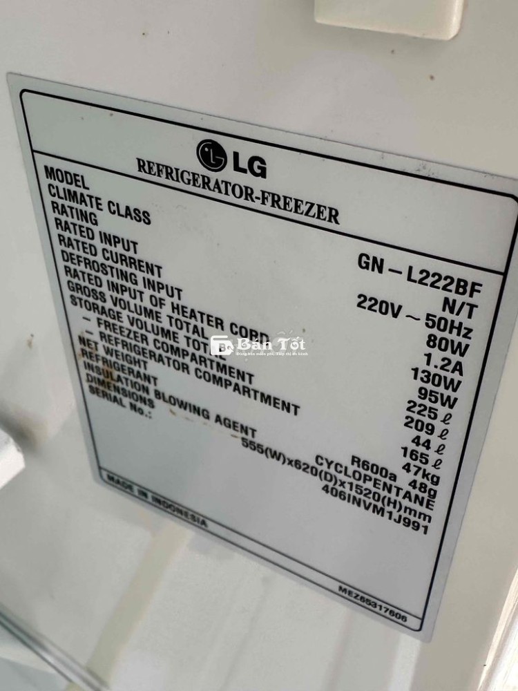 tủ lạnh InverterLG 200 lit không chạy