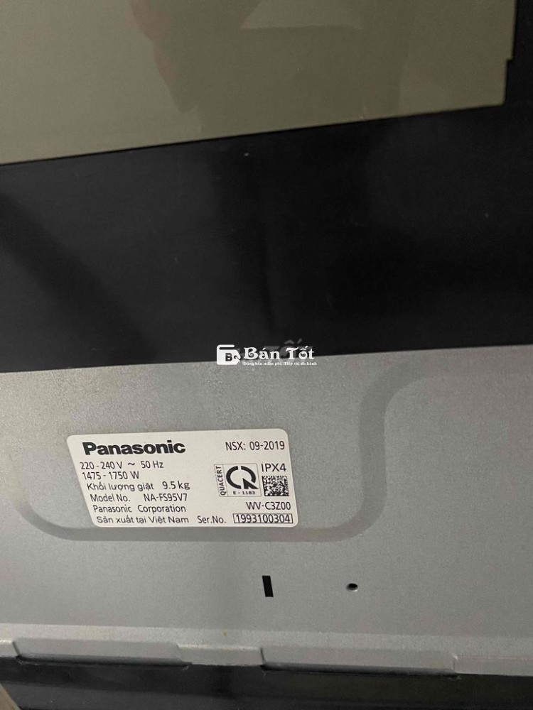 Máy giặt panasonic inverter 9,5kg cửa trên