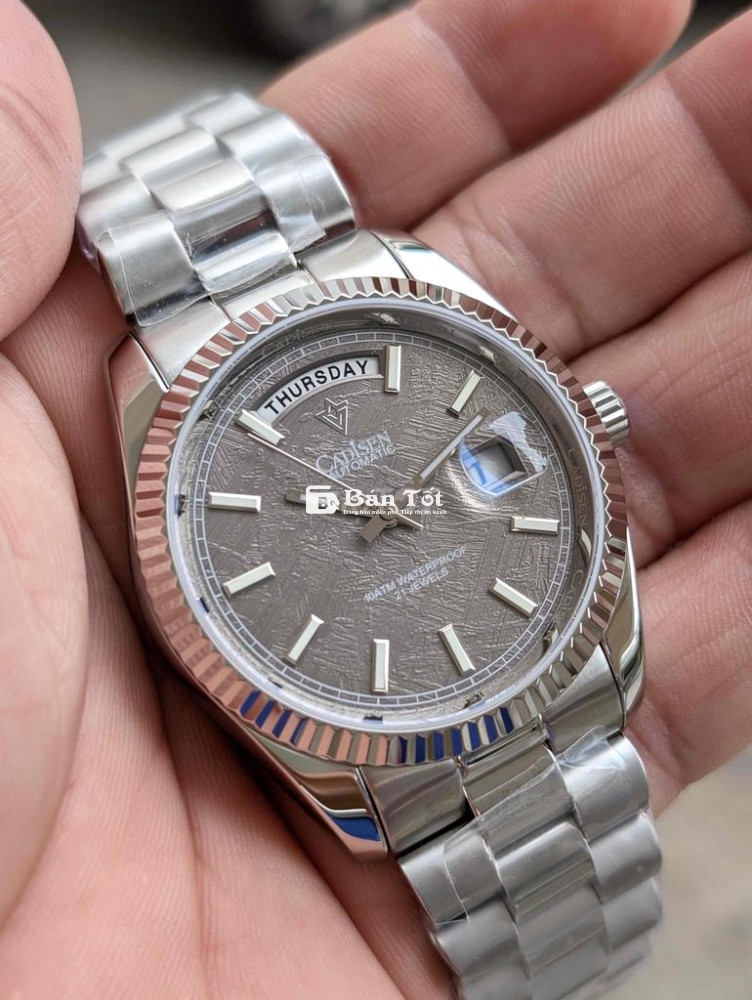 Cadisen Automatic Day Date - Mặt thiên thạch hiếm  