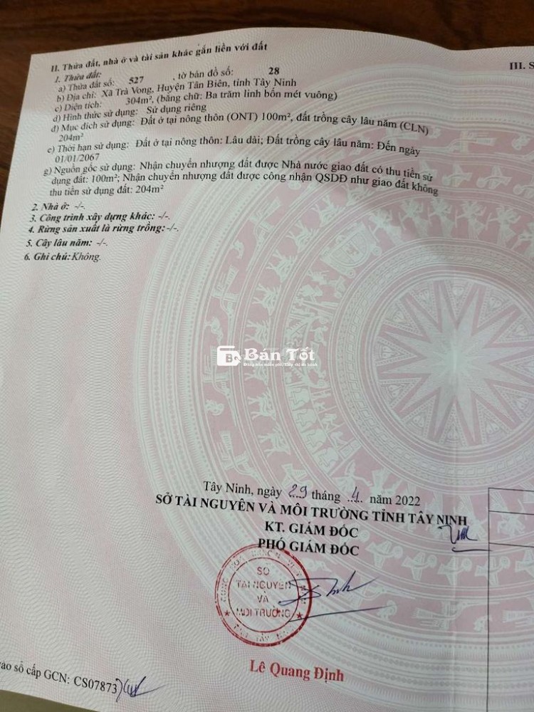 Cần bán gấp đất tặng nhà cấp bốn