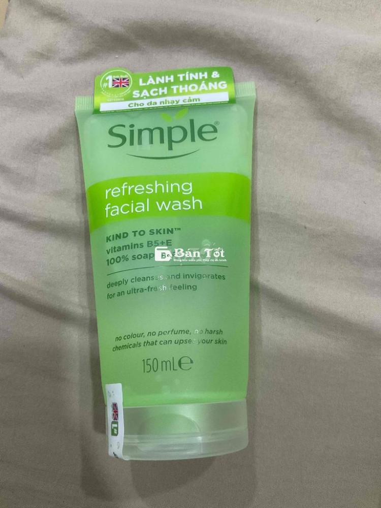 pass sữa rửa mặt simple chính hãng