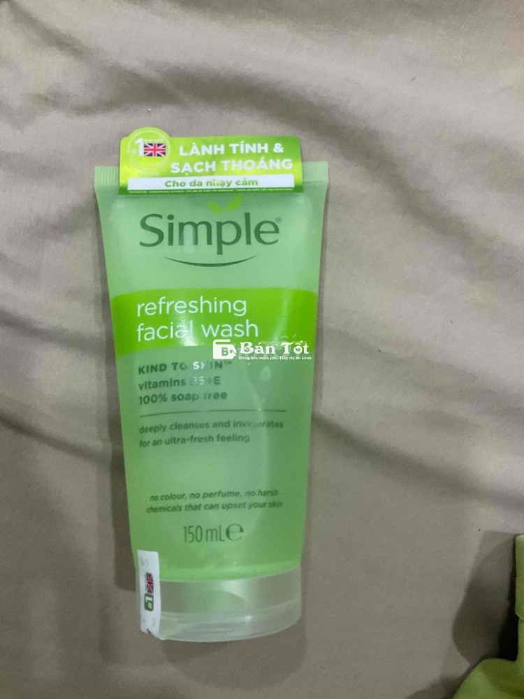 pass sữa rửa mặt simple chính hãng