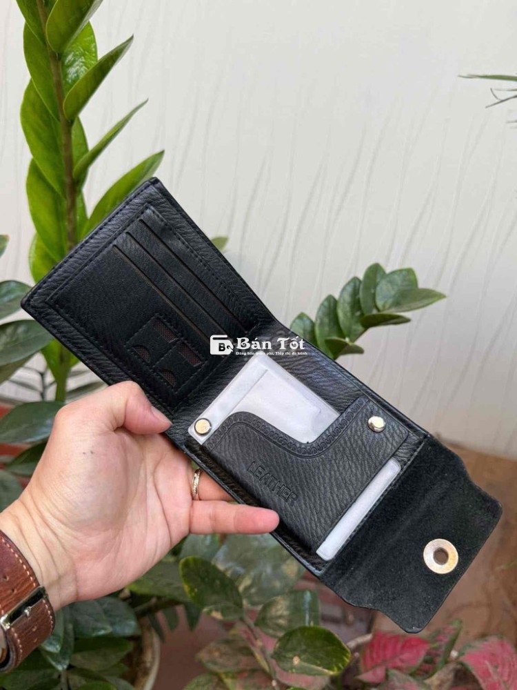 Ví da bò miếng mềm êm hiệu DQS