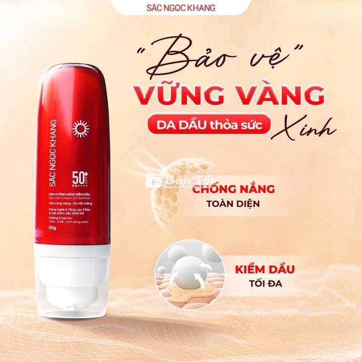 KEM CHỐNG NẮNG KIỀM DẦU SẮC NGỌC KHANG (TUÝP 50G)