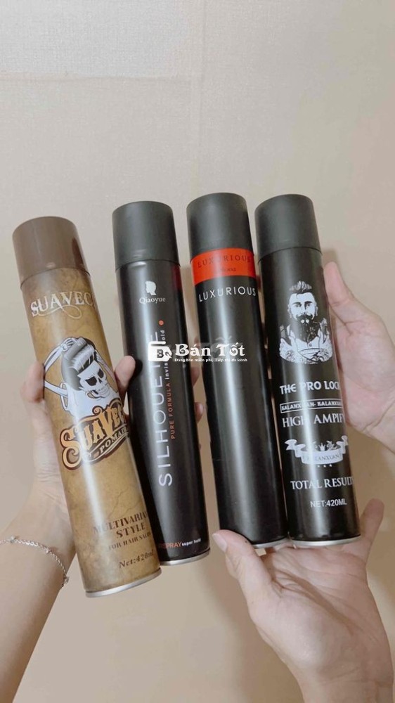 Combo 4 chai xịt tóc giữ nếp mới tinh