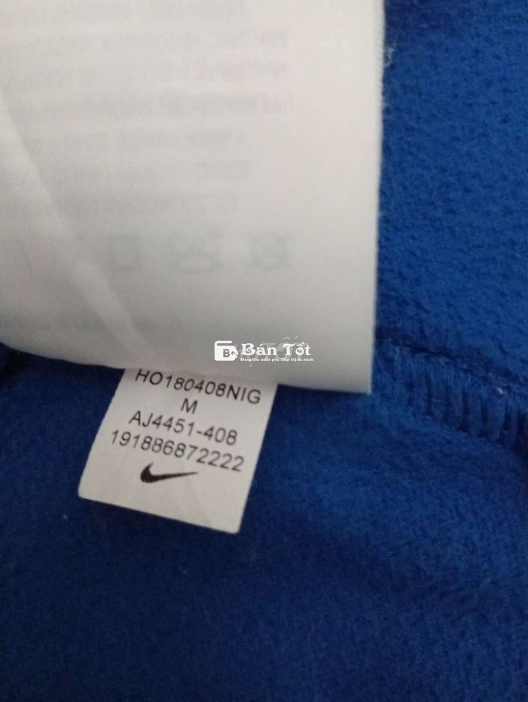 Áo khoác thun nỉ Nike size M