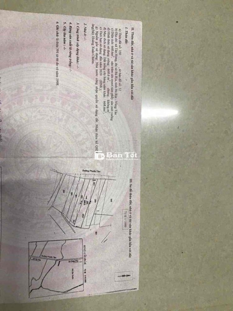 Cần bán gấp mặt tiền đường Lê Trọng Tấn , Bà Rịa giá chủ ngộp lh em.