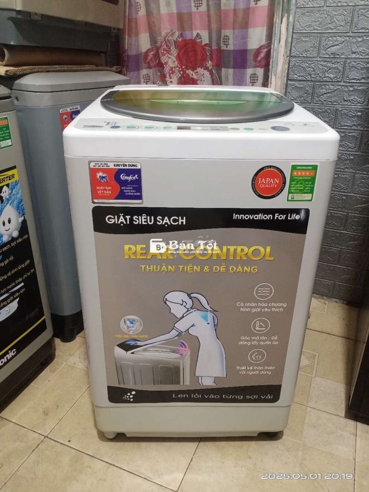 7kg panasonic zin đẹp bao sài tốt có BH bao lắpđặt