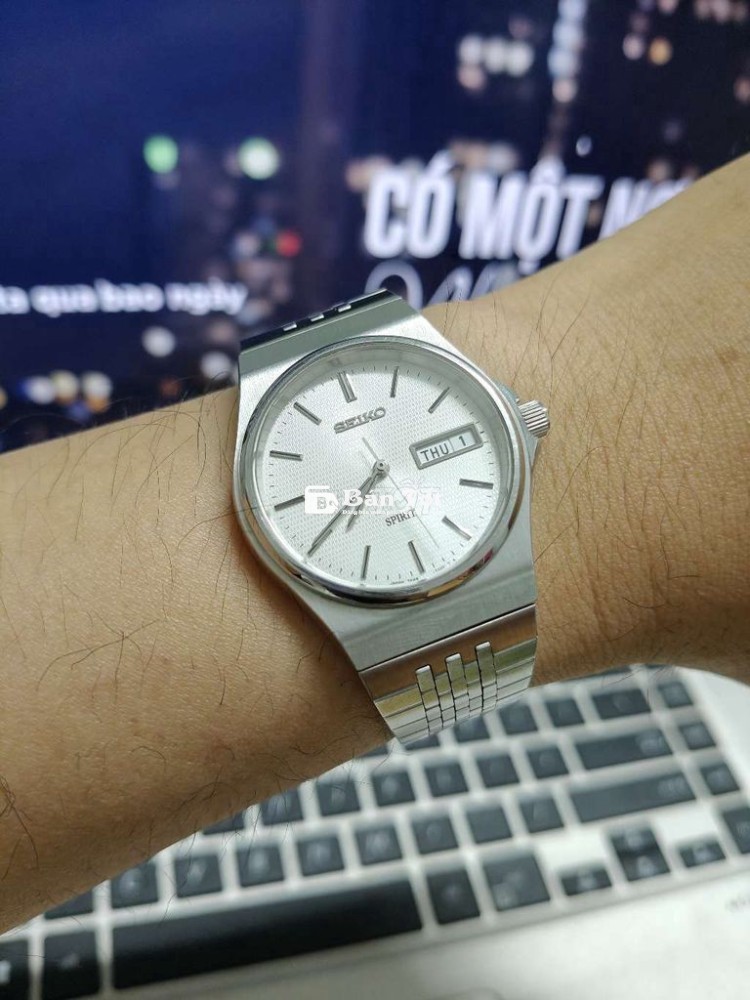 Seiko Spirit pin kính saphia độ mới cận Nos đẹp