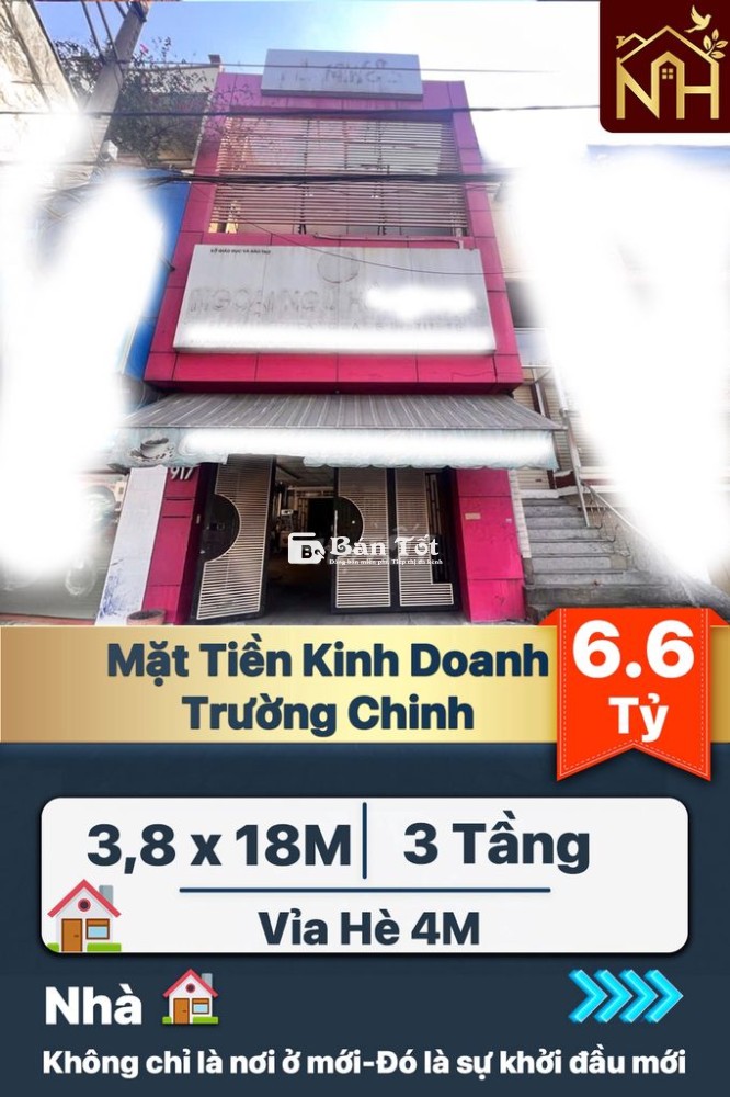 MẶT TIỀN TRƯỜNG CHINH 3 TẦNG: Chủ ngộp bán siêu gấp - Giá sập sàn