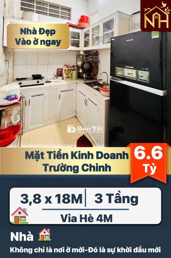 MẶT TIỀN TRƯỜNG CHINH 3 TẦNG: Chủ ngộp bán siêu gấp - Giá sập sàn