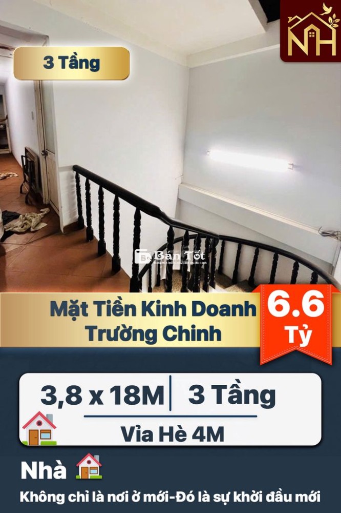 MẶT TIỀN TRƯỜNG CHINH 3 TẦNG: Chủ ngộp bán siêu gấp - Giá sập sàn