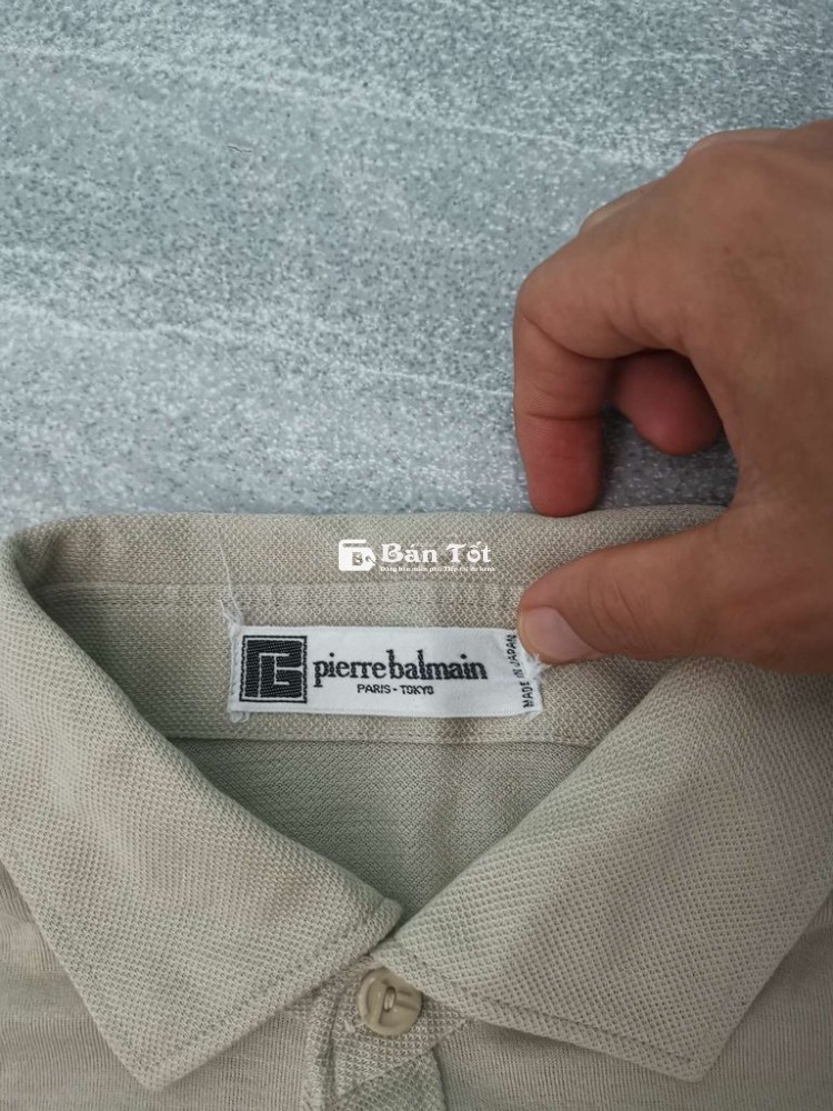 Áo polo Pierre Balmain ParisTokyoMadeVin90s form S