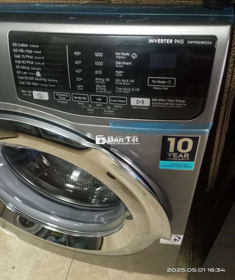 9kg INVERTER nguyên zin có BH bao lắp đặt TPHCM